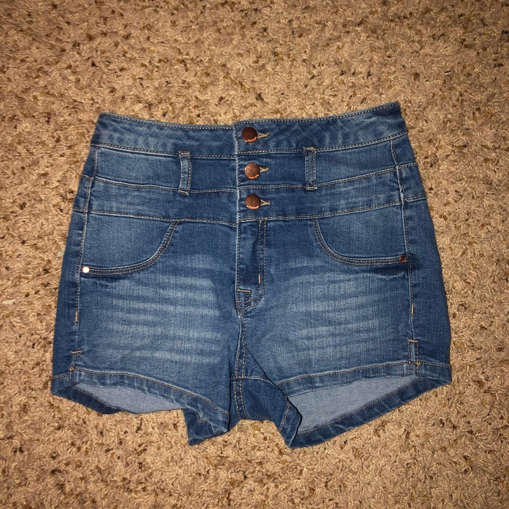 High Waisted Jean Shorts - Charlotte Russe